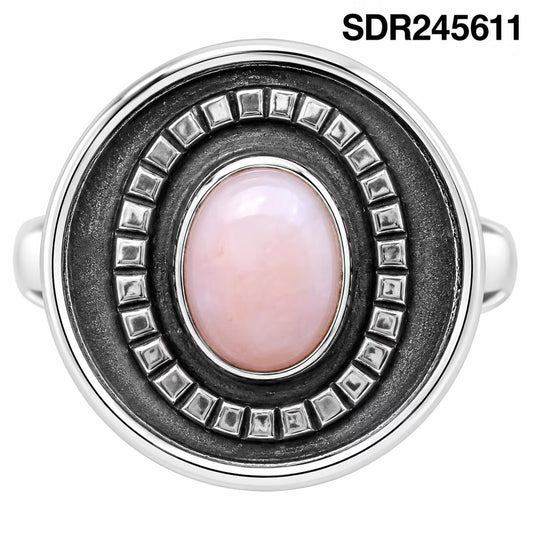 Natural Pink Opal Ring size-8 R-1080 SDR245611