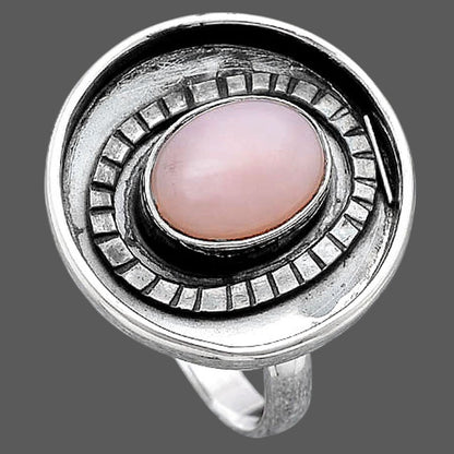 Natural Pink Opal Ring size-8 R-1080 SDR245611
