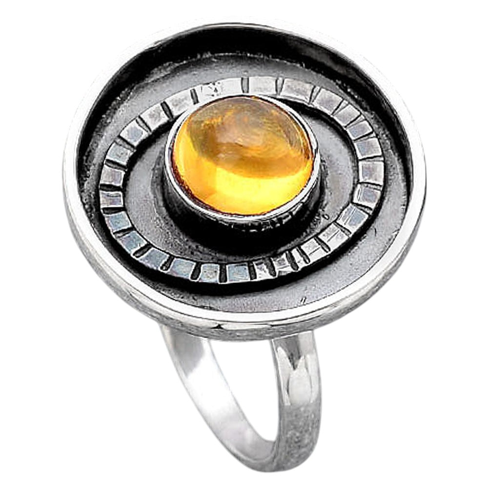 Natural Citrine Cab Ring size-8 R-1080 SDR245616
