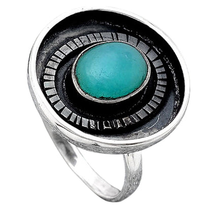 Natural Paraiba Amazonite Ring size-7 R-1080 SDR245626