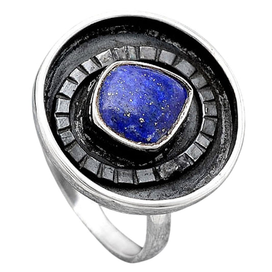 Natural Lapis Ring size-8 R-1080 SDR245632