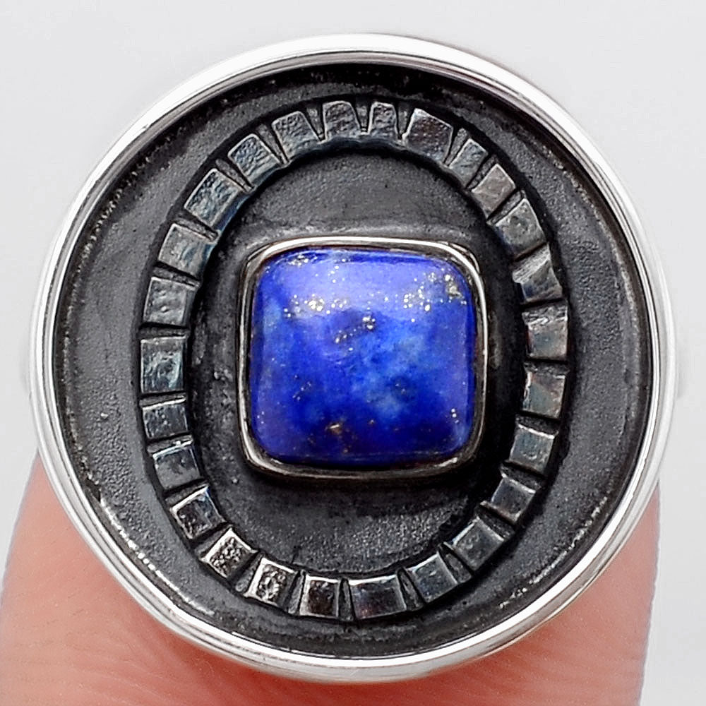 Natural Lapis Ring size-8 R-1080 SDR245633