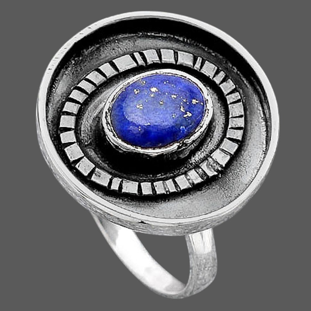 Natural Lapis Ring size-7 R-1080 SDR245639