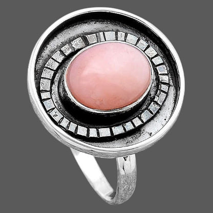Natural Pink Opal Ring size-9.5 R-1080 SDR245642