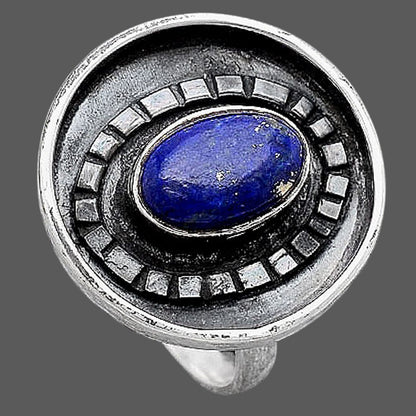 Natural Lapis Ring size-7 R-1080 SDR245650