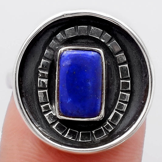 Natural Lapis Ring size-8 R-1080 SDR245654