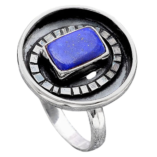 Natural Lapis Ring size-8 R-1080 SDR245654