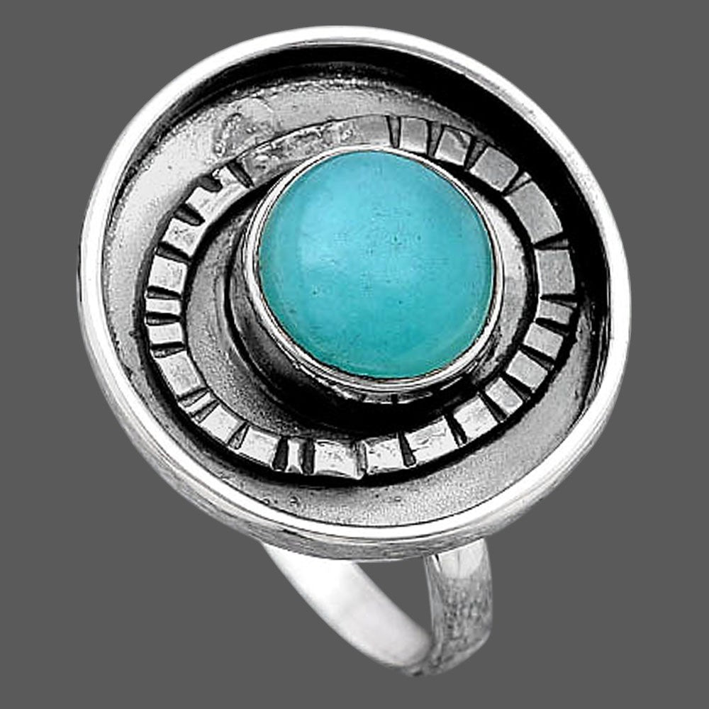 Natural Paraiba Amazonite Ring size-8 R-1080 SDR245658