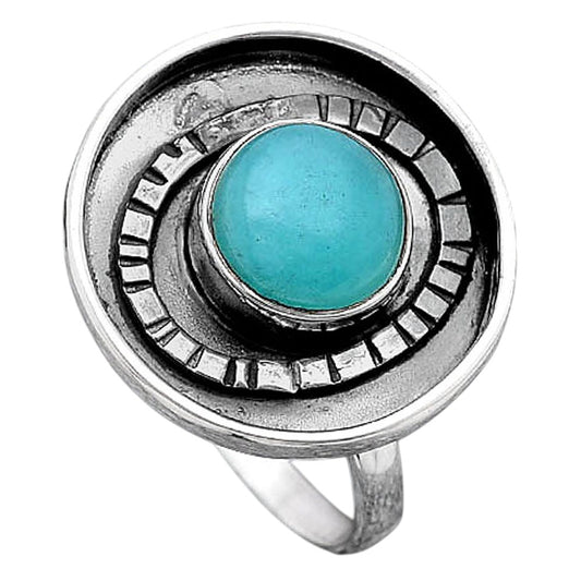 Natural Paraiba Amazonite Ring size-8 R-1080 SDR245658