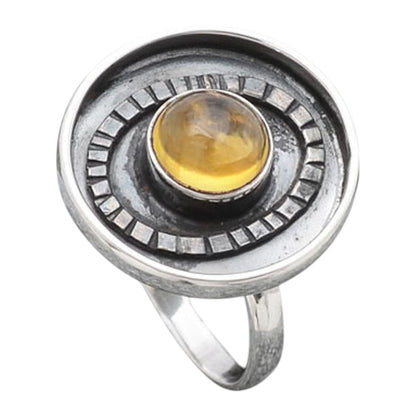 Natural Citrine Cab Ring size-8 R-1080 SDR245661