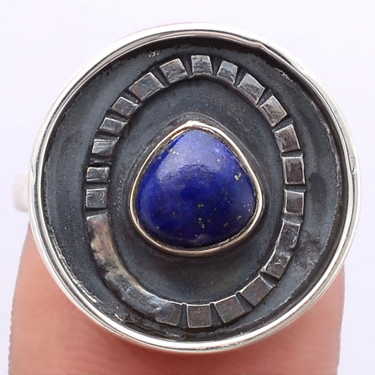Natural Lapis Ring size-8 R-1080 SDR245663
