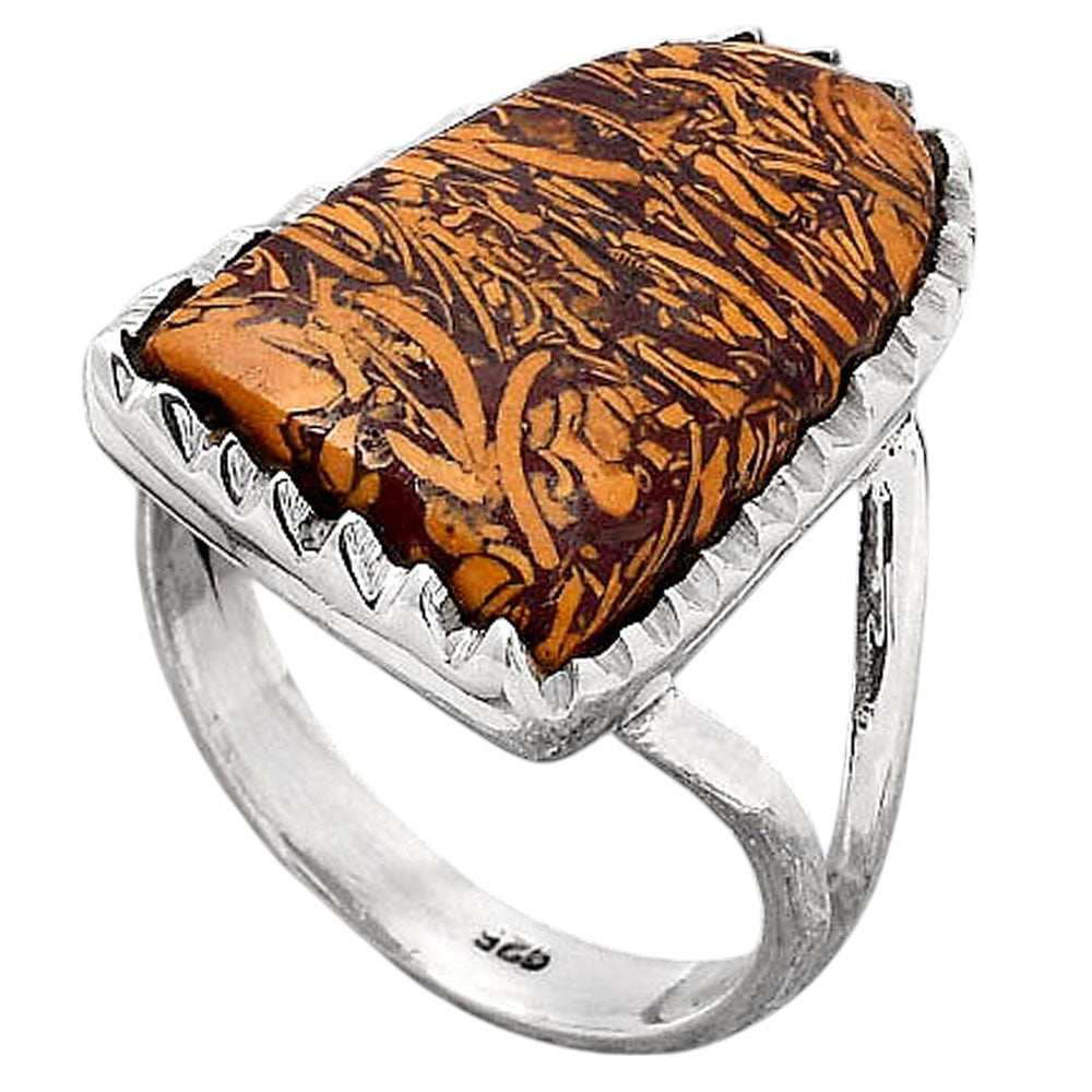 Natural Coquina Fossil Jasper India Ring size-7 R-1227 SDR245677