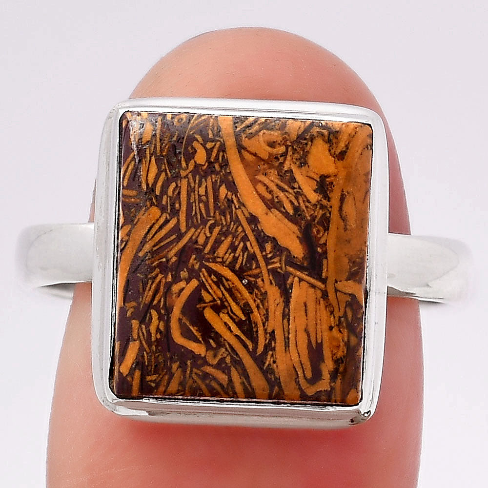 Coquina Fossil Jasper - India Ring size-9.5 R-1007 SDR245679