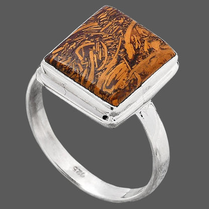 Coquina Fossil Jasper - India Ring size-9.5 R-1007 SDR245679