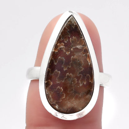 Sutured Ammonite - Madagascar Ring size-6.5 R-1004 SDR245704