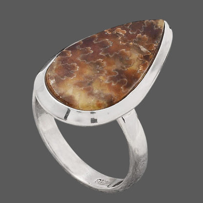 Sutured Ammonite - Madagascar Ring size-6.5 R-1004 SDR245704