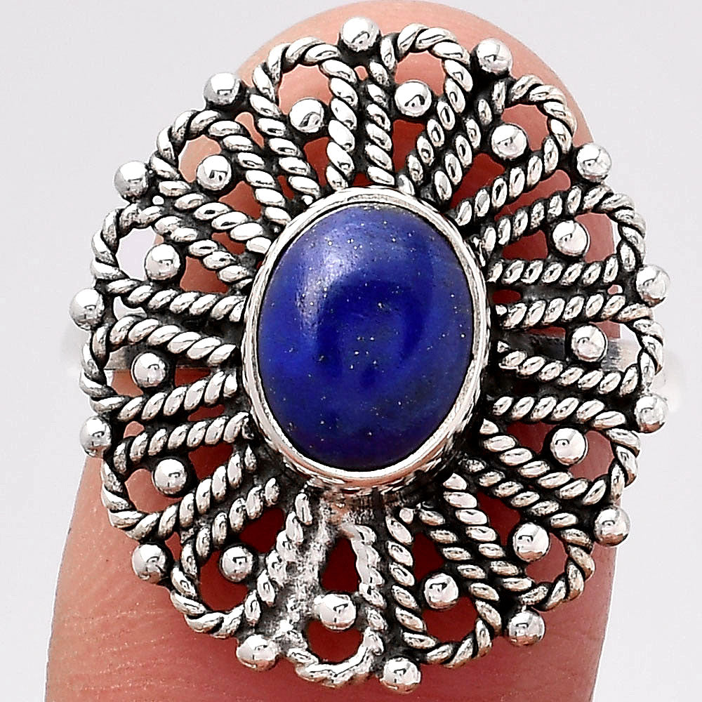 Natural Lapis - Afghanistan Ring size-7 R-1527 SDR245710