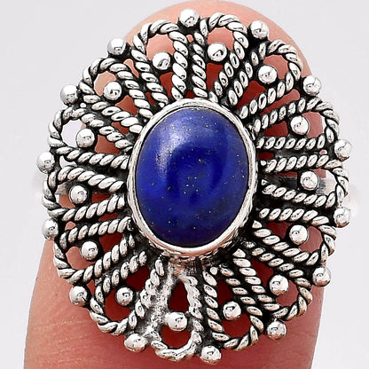 Natural Lapis - Afghanistan Ring size-7 R-1527 SDR245710