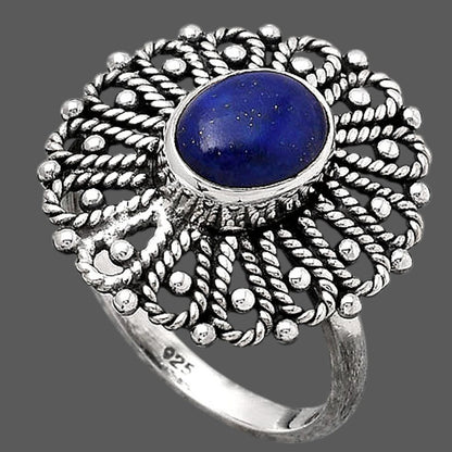 Natural Lapis - Afghanistan Ring size-7 R-1527 SDR245710