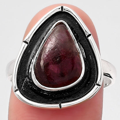 Natural Tourmaline Quartz Ring size-8.5 R-1688 SDR245725