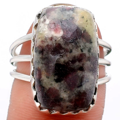 Natural Russian Eudialyte Ring size-7.5 R-1210 SDR245754
