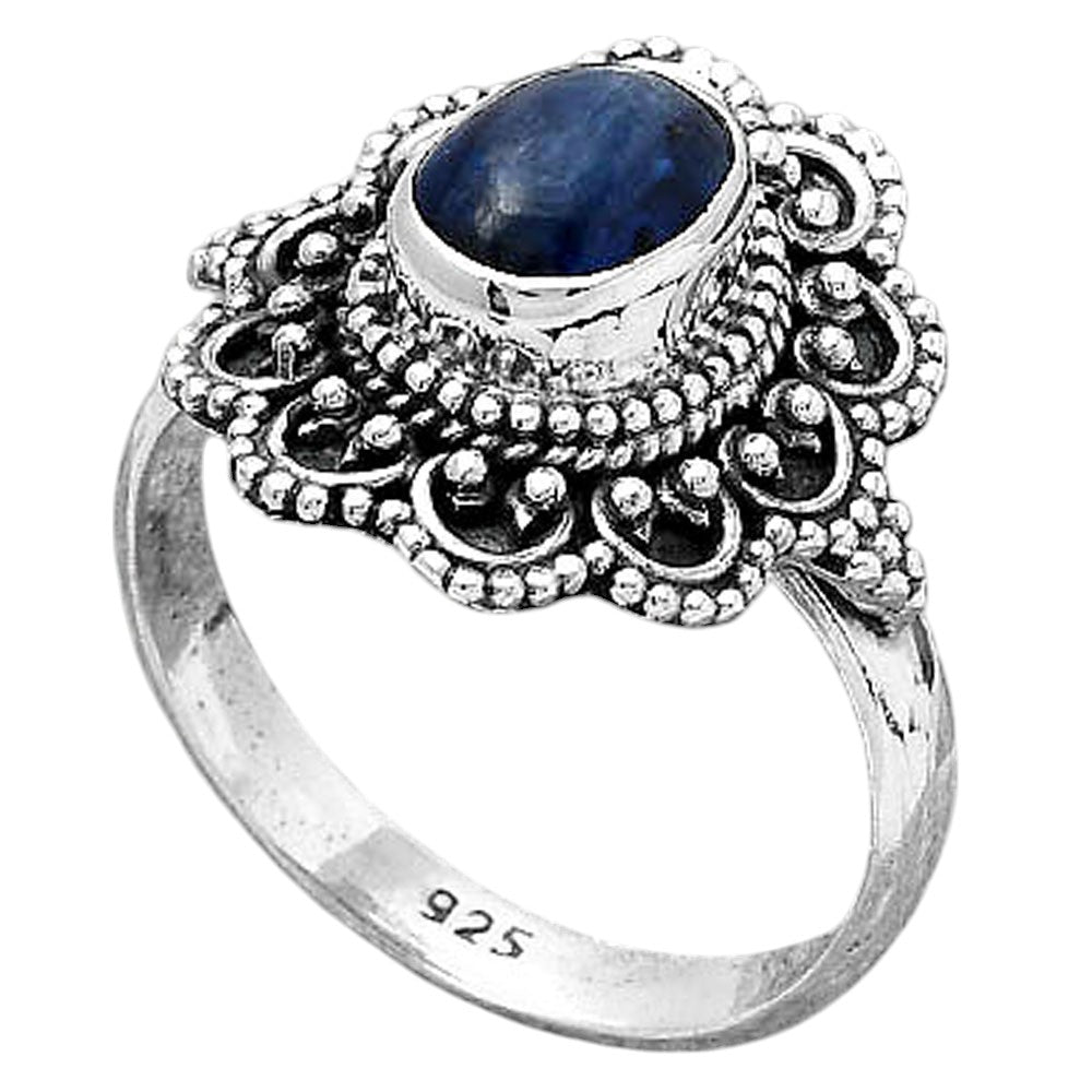 Natural Blue Kyanite - Brazil Ring size-8 R-1337 SDR245768