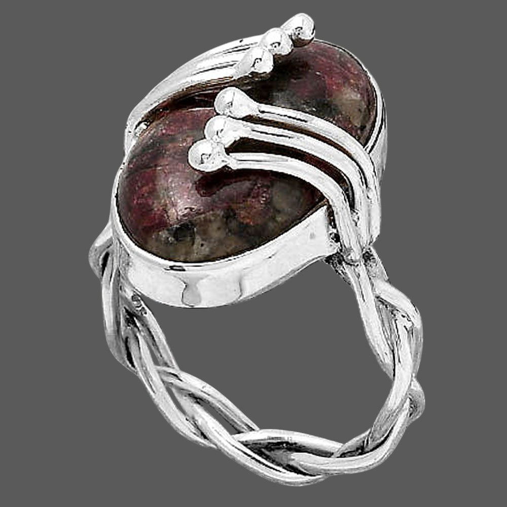 Natural Russian Eudialyte Ring size-7.5 R-1553 SDR245791