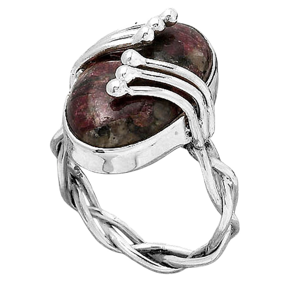Natural Russian Eudialyte Ring size-7.5 R-1553 SDR245791