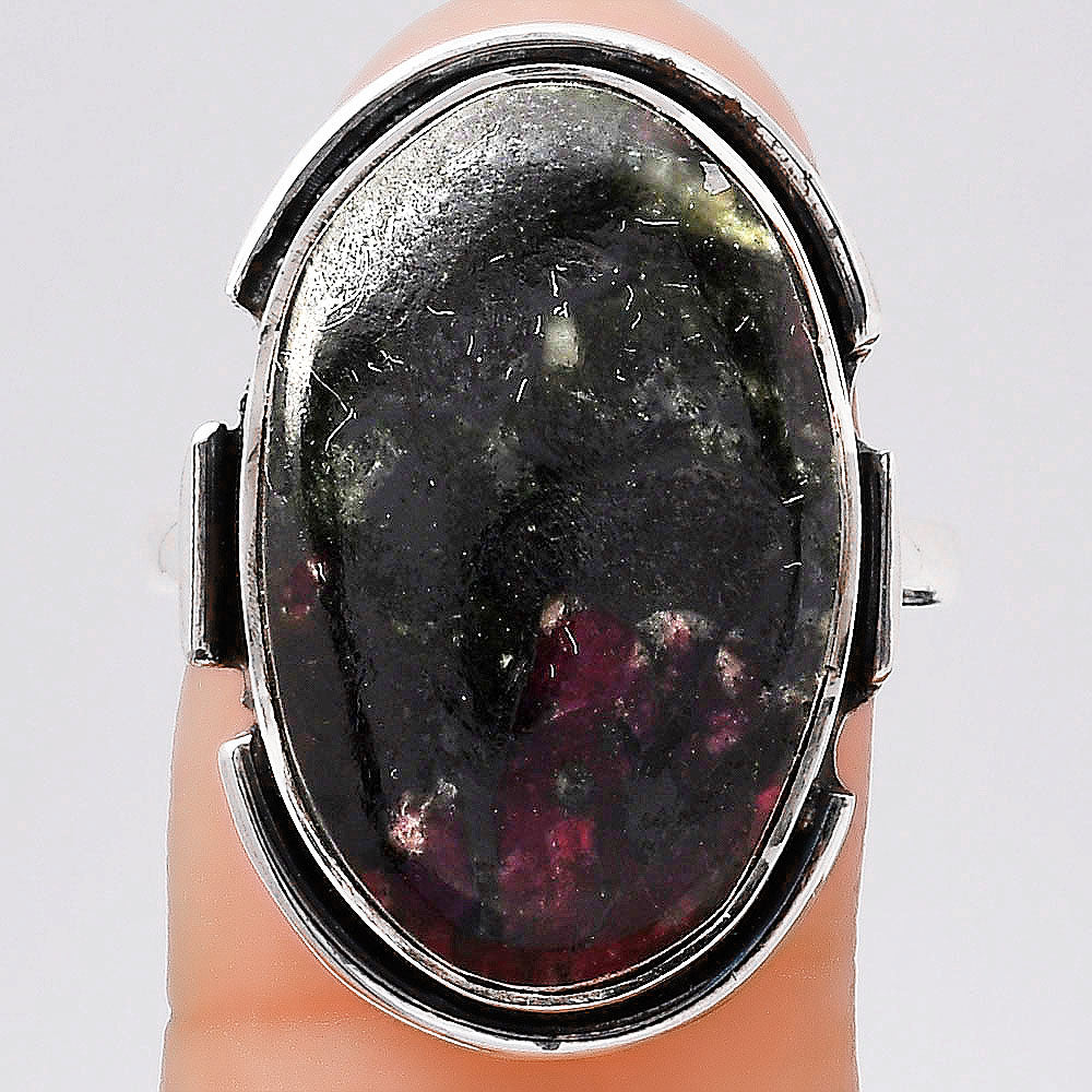 Natural Russian Eudialyte Ring size-7.5 R-1211 SDR245822