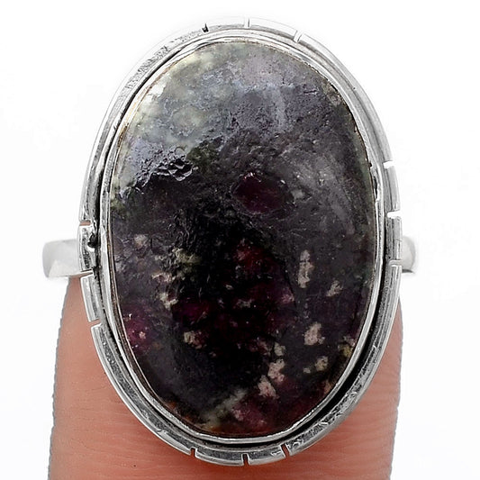 Natural Russian Eudialyte Ring size-8 R-1011 SDR245843