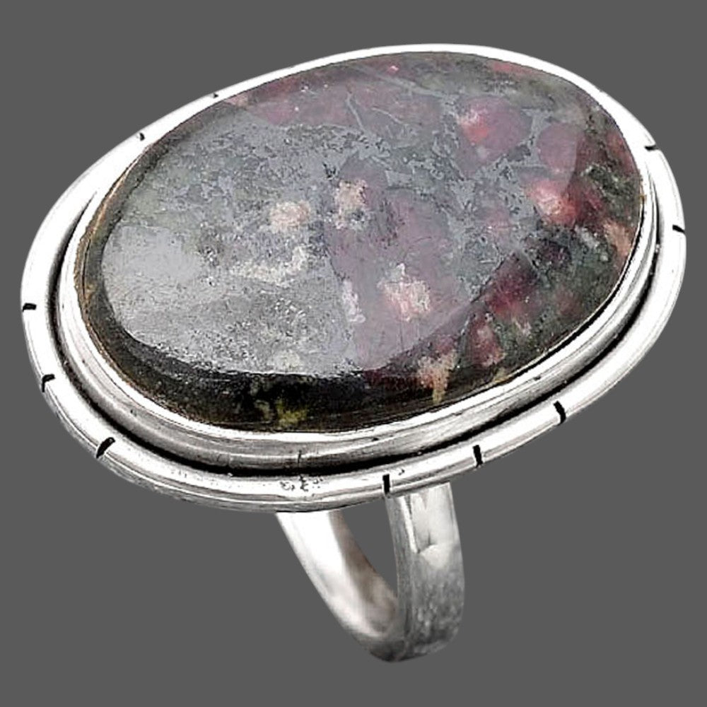 Natural Russian Eudialyte Ring size-8 R-1011 SDR245849
