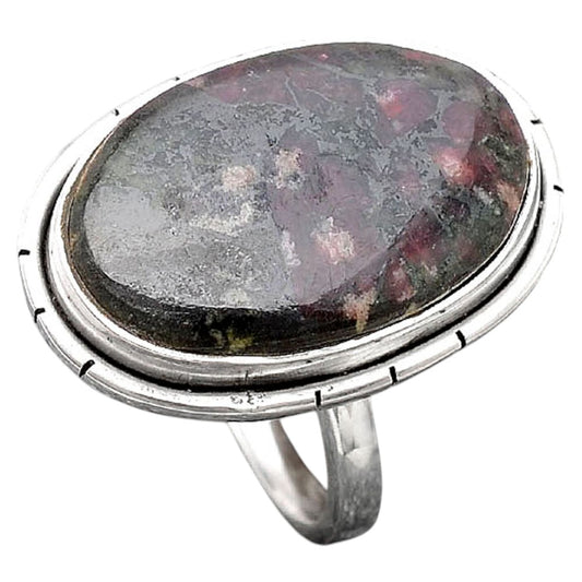 Natural Russian Eudialyte Ring size-8 R-1011 SDR245849