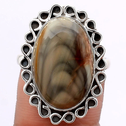 Natural Imperial Jasper - Mexico Ring size-8.5 R-1164 SDR245856