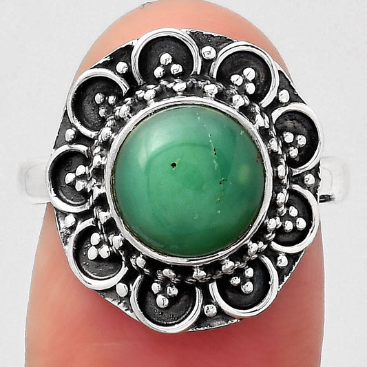 Natural Chrysoprase - Australia Ring size-7.5 R-1256 SDR245870