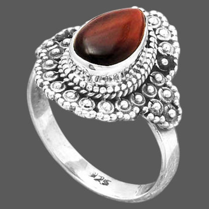 Natural Red Tiger Eye Ring size-8 R-1124 SDR245894