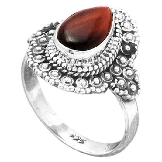 Natural Red Tiger Eye Ring size-8 R-1124 SDR245894