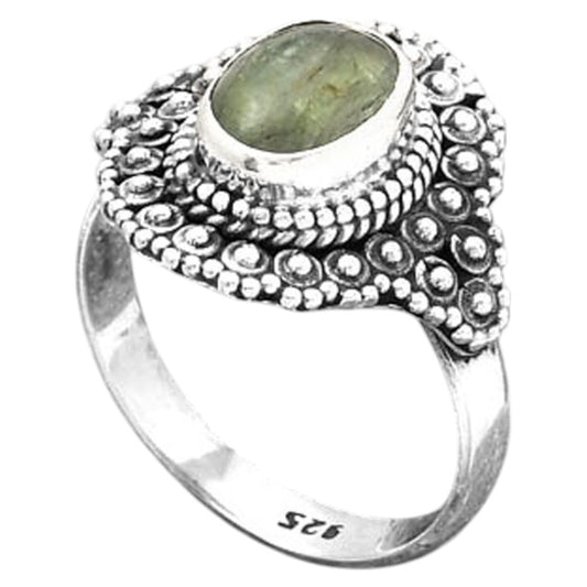 Natural Green Kyanite Cab - India Ring size-7.5 R-1124 SDR245900