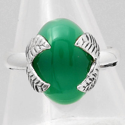 Natural Green Onyx Ring size-7.5 R-1354 SDR245911