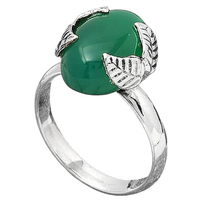 Natural Green Onyx Ring size-7.5 R-1354 SDR245911