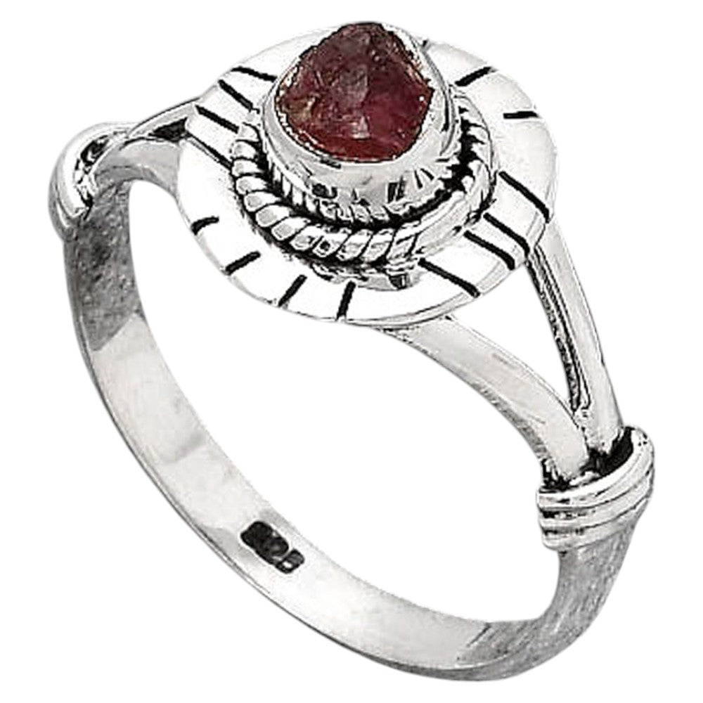 Natural Pink Tourmaline Rough Ring size-8 R-1533 SDR245988