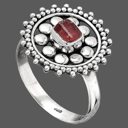 Natural Pink Tourmaline Rough Ring size-8.5 R-1273 SDR245994