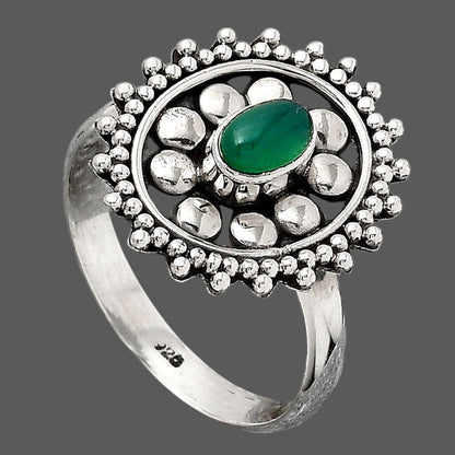 Natural Green Onyx Ring size-8 R-1273 SDR245998