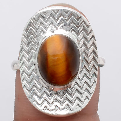 Natural Tiger Eye - Africa Ring size-9.5 R-1376 SDR246032