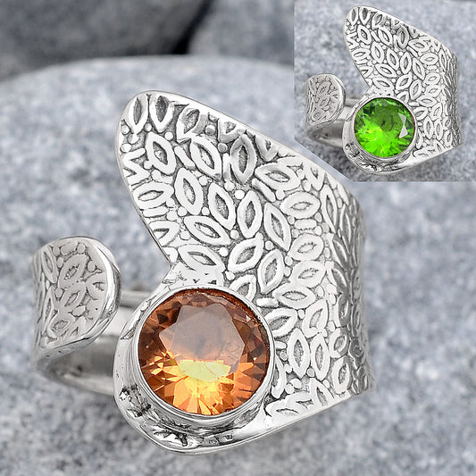 Adjustable - Zandrite Color Change Ring size-7.5 R-1381 SDR246048
