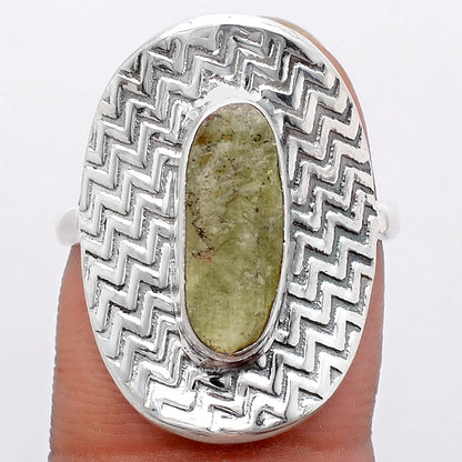 Natural Green Kyanite Rough - India Ring size-8 R-1376 SDR246049