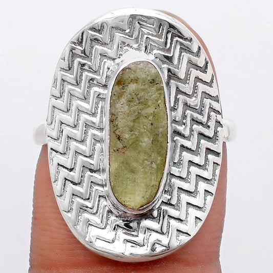 Natural Green Kyanite Rough - India Ring size-8 R-1376 SDR246049