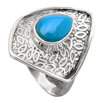 Natural Peruvian Opalina Ring size-8 R-1373 SDR246053