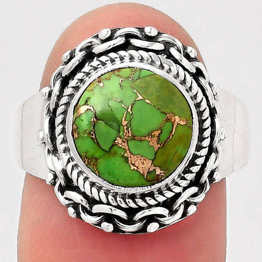 Copper Green Turquoise - Arizona Ring size-8.5 R-1667 SDR246064