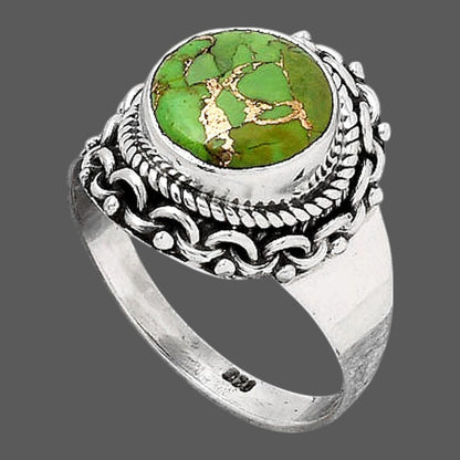 Copper Green Turquoise - Arizona Ring size-8.5 R-1667 SDR246064