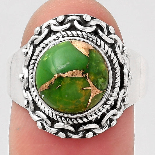 Copper Green Turquoise - Arizona Ring size-8.5 R-1667 SDR246065